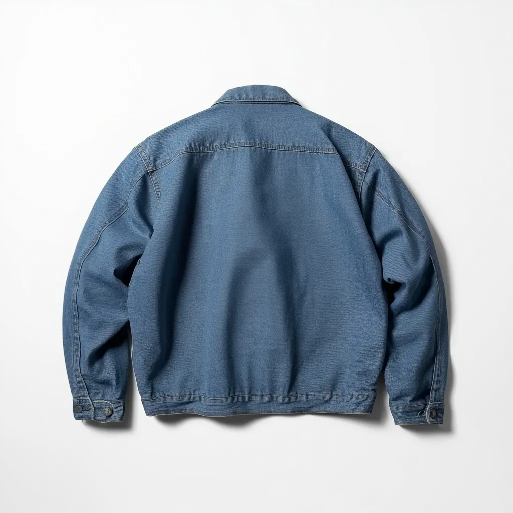 Boxy Denim Jacket — Mid Wash