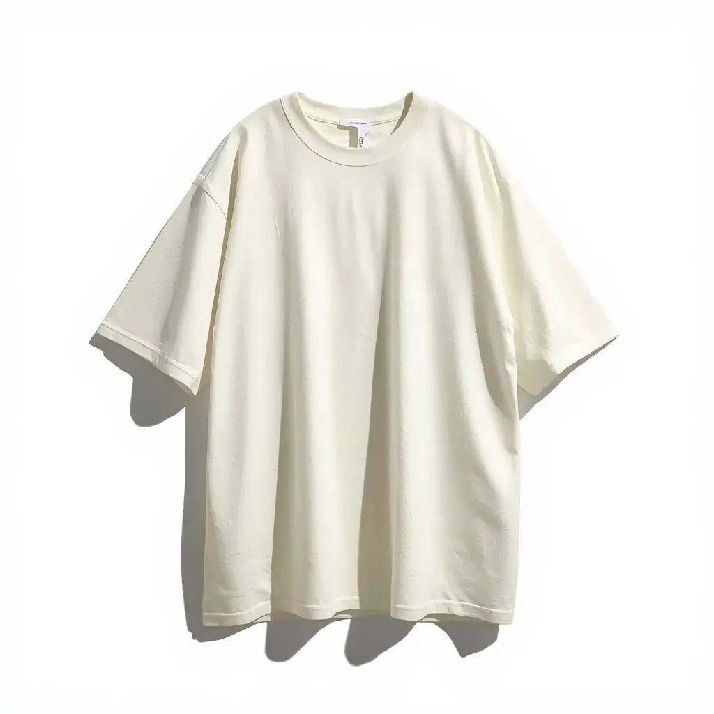 Oversized Cotton Tee — Ecru